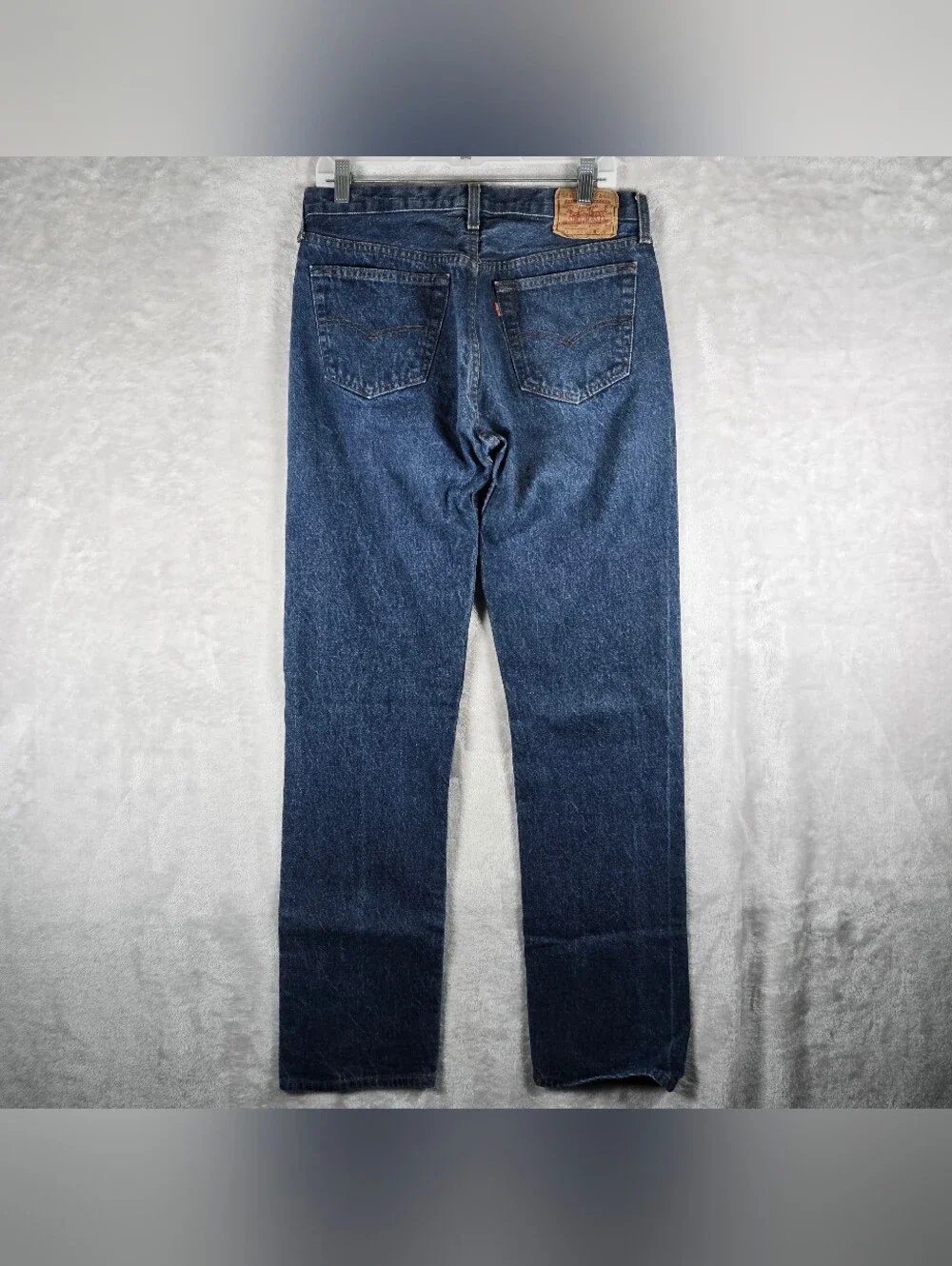 Levis 501 Fuzzy Straight Blue Jeans Mens Size 32x34 Button Fly USA Made 70’s Vtg